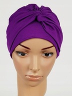 Turban Sara fialový po chemoterapii Eva Design