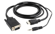 Adaptér GEMBIRD A-HDMI-VGA-03-6 HDMI M - D-Sub