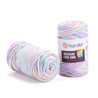 Yarnart Macrame Cord 3mm VR farebná šnúra 929