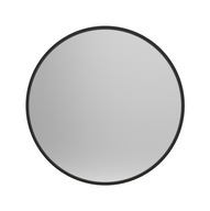 Okrúhle čierne zrkadlo 65 cm