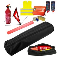 Sada kufríka: hasiaci prístroj, trojuholník, vesta, lekárnička, náustok, ploché poistky