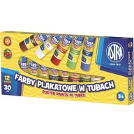 Astra plagátové farby v tube 12col 30ml 83110901