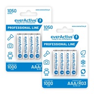 SILNÉ EFEKTÍVNE BATÉRIE everActive R03 1050 profesionálny rad 8 ks.