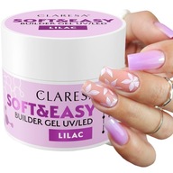 CLARESA SOFT & EASY NAIL BUILDING GEL LILAC FIALOVÁ LILAC 45 g