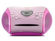 LENCO SCD-24 CD FM rádio prehrávač Pink