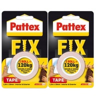 Pattex Fix Obojstranná páska 1,5mx19mm 120kg x2