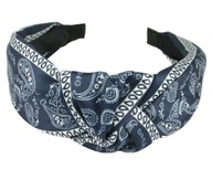 PÁSKA DO VLASOV NAVY HODVÁBNY KNOT BANDANA