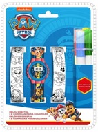 Digitálne hodinky s dvoma prúžkami na omaľovánky Paw Patrol