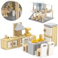 NÁBYTOK POLAR B DOLLHOUSE SET KUCHYŇA JEDÁLENSTVO