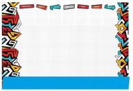 Podložka na stôl notebook B3 - Graffiti PROTECTIVE MAT STOLNÁ podložka Lux
