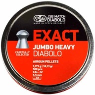 JSB EXACT JUMBO HEAVY SHOT 5,52 mm 500 DIABOLO ,22