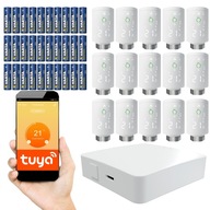 15x SMART ovládač s termostatickou hlavicou + Zigbee 3.0 Tuya WiFi brána