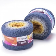 YarnArt FLOWERS priadza 250g 1000mb ombre 316