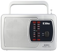 Rádio na batérie, ergonomická, pohodlná rukoväť, nastaviteľná anténa. objem