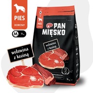 Pan Mięsko Suché krmivo pre psov HOVÄDZIE, KOZIE, ZELENINA Stredné plemená M 9kg