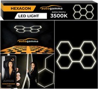 LED svietidlo osvetlenie garáž dielňa domček 3500-4000K ŠESTIHÓN 297x206cm