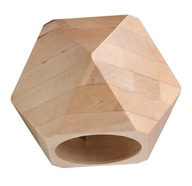 LAMP Nástenná lampa WOODY prírodné geometrické drevo