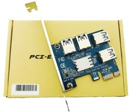 PCI-E USB RISER SPLITTER Adaptér na rozdeľovanie portov