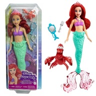 BÁBIKA MORSKEJ VÍLY ARIEL DISNEY PRINCESSES + SEBASTIAN CAB + DOPLNKY HLW35