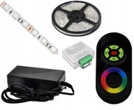 SET 2,5m RGB 5050 LED PÚH DOTYKOVÝ RF DIAĽK