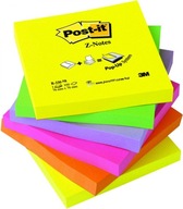 Post-it akordeónový zápisník 76x76mm 6x100k neón