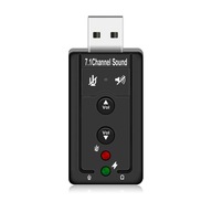 HUDOBNÁ ZVUKOVÁ KARTA USB 7.1 do mini jacku