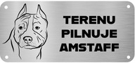 Nerezový plech - areál stráži amstaff