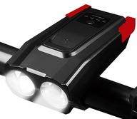 VÝKONNÁ cyklistická lampa 2 x CREE LED predná USB