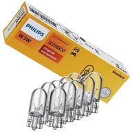 PHILIPS W3W T10 žiarovky W2,1x9,5d 12V 3W 10 ks.