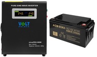 UPS CONVERTER Núdzový zdroj SINUS PRO 500W 12V FIXED PHASE AGM 65AH