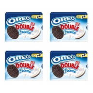 Oreo Dvojité kakaové sušienky s náplňou, markízy 170g x 4 ks