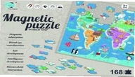 Magnetická puzzle mapa sveta