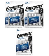 10x ENERGIZER Ultimate Lithium LR6 AA R6 batéria, hrubé tyčinky