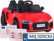 Akumulátorové auto AUDI R8 + PILOT + penové kolesá