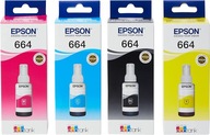 Sada ORIGINÁLNYCH atramentov EPSON 664 T664 black + farby