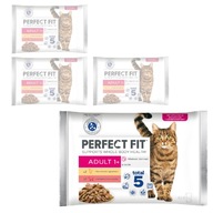 PERFECT FIT ADULT 1+ 16x85g MOKRÉ KRMIVO PRE MAČKY KURACIE HOVÄDZIE MÄSO V Omáčke