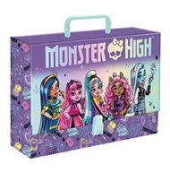 Aktovka s rúčkou A4 XL 9 cm fialová Monster High Majewski