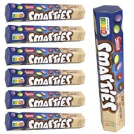 Balenie 7 ks SMARTIES ČOKOLÁDOVÉ CUKROVINY 38g