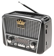 Rádio RETRO Prenosné SOLAR Svietidlo MP3 USB Solar 3039