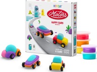 AHOJ HLINA PLASTOVÁ HMOTA HAPPY CARS + APLIKÁCIA AUTÁ HRAČKY CARS TM