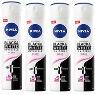 NIVEA WOMAN DEODORANT INVISIBLE sprej 4x150ml