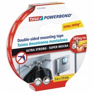 TESA POWERBOND montážna páska 5m 19mm červená