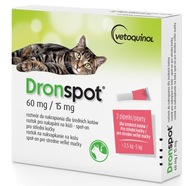 DRONSPOT kvapky červy na odčervenie mačky 2,5-5kg