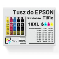 5x NOVÝ atrament 18XL T181 pre EPSON Expression Home XP-302 XP-325 XP-412