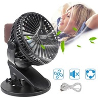 USB CHLADIACI VENTILÁTOR 3-RÝCHLOSTNÝ STOLNÝ TICHÝ STOLNÝ VENTILÁTOR S KLIPOM