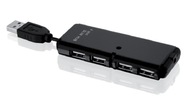 IBOX USB 2.0 4-PORTOVÝ rozbočovač ČIERNY IUHT008C (4x USB 2