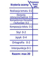 VEĽKÁ pečiatka pre učiteľa KRITÉRIÁ HODNOTENIA