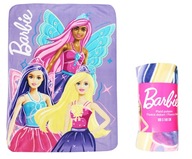 BARBIE Bábiky SUPER PRINCEZNÉ FAIIES PRIKRÝVKA FLÍSOVÁ PRIKRÝVAČKA 100x140