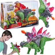 INTERAKTÍVNY DINOSAUR ROBO ALIVE DINO WARS STEGOSAURUS STRIEĽAJÚCI Z PANELE