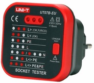 UNI-T UT07B-EU Tester zásuviek RCD 230V